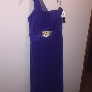 Long Dark Purple Dress